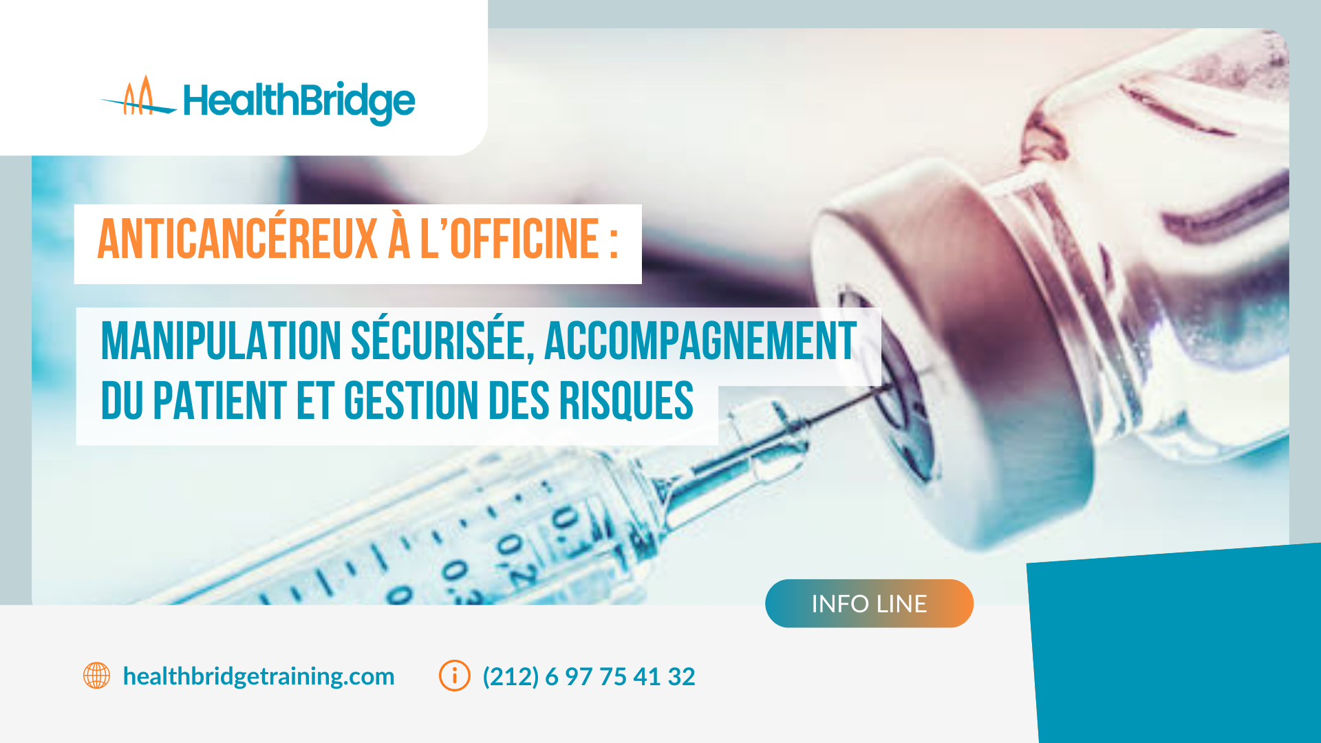 Anticancereux a l'officine : manipulation securisee, accompagnement du patient et gestion des risques